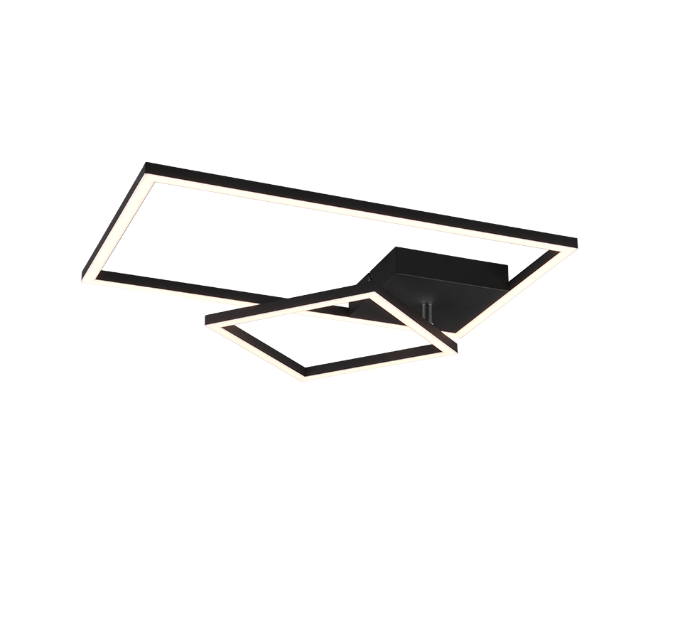 PADELLA | Ceiling lamp | Black mat | Metal