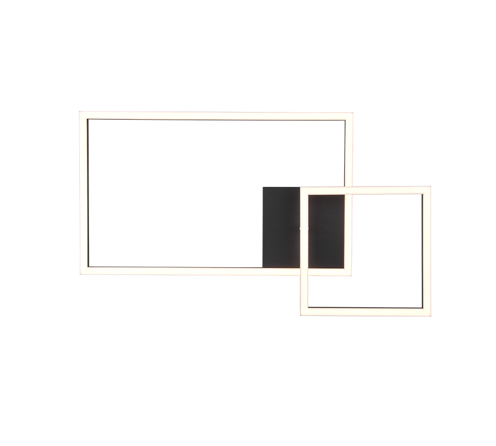 PADELLA | Ceiling lamp | Black mat | Metal