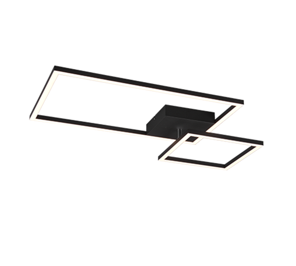 PADELLA | Ceiling lamp | Black mat | Metal