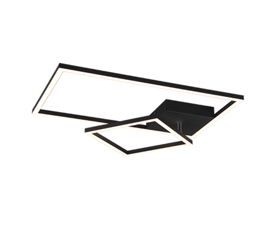 PADELLA | Ceiling lamp | Black mat | Metal