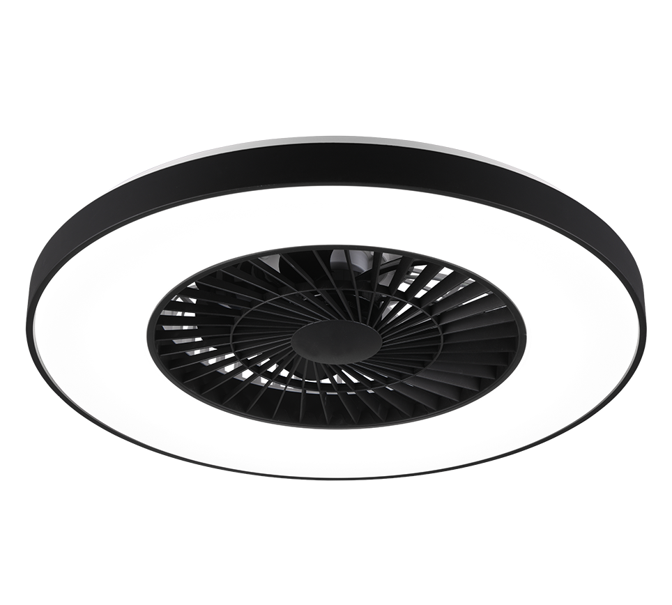 HALMSTAD | Ventilator | Black mat | Plastic