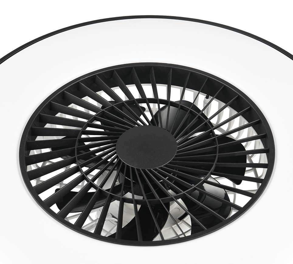 HALMSTAD | Ventilator | Black mat | Plastic
