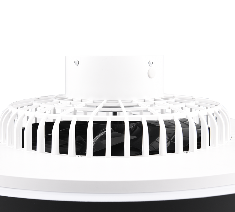 HALMSTAD | Ventilator | Black mat | Plastic