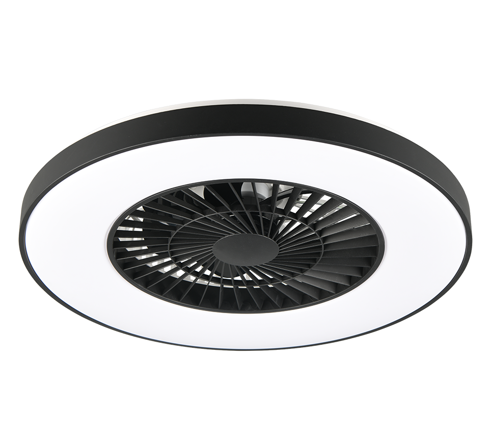 HALMSTAD | Ventilator | Black mat | Plastic