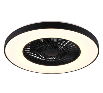 HALMSTAD | Ventilator | Black mat | Plastic