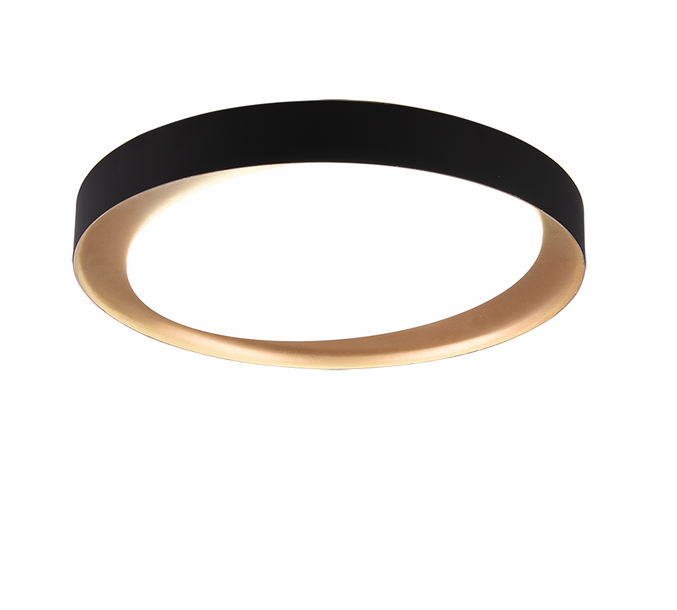 ZETA | Ceiling lamp | Black | Plastic