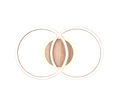 GIRO | Ceiling lamp | Wood imitation | MDF