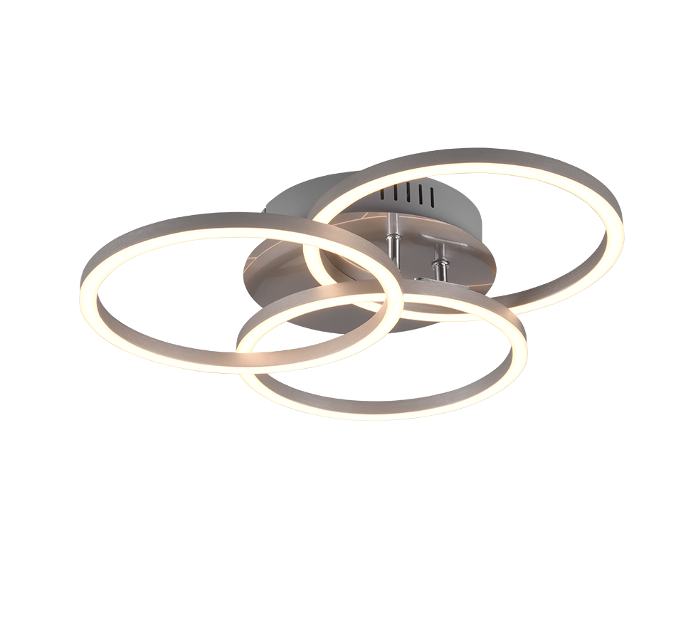 CIRCLE | Ceiling lamp | Nickel mat | Metal