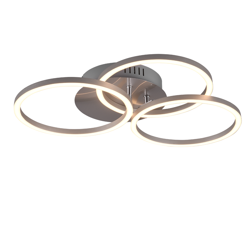 CIRCLE | Ceiling lamp | Nickel mat | Metal
