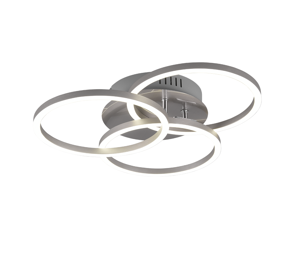 CIRCLE | Ceiling lamp | Nickel mat | Metal