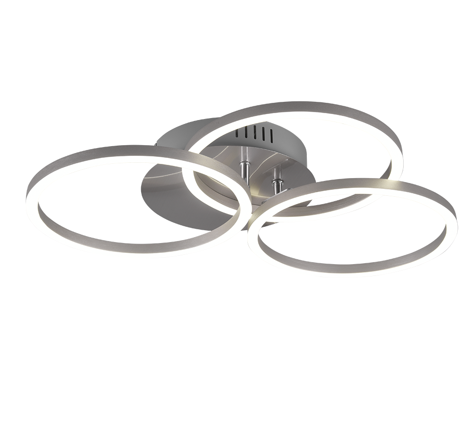 CIRCLE | Ceiling lamp | Nickel mat | Metal