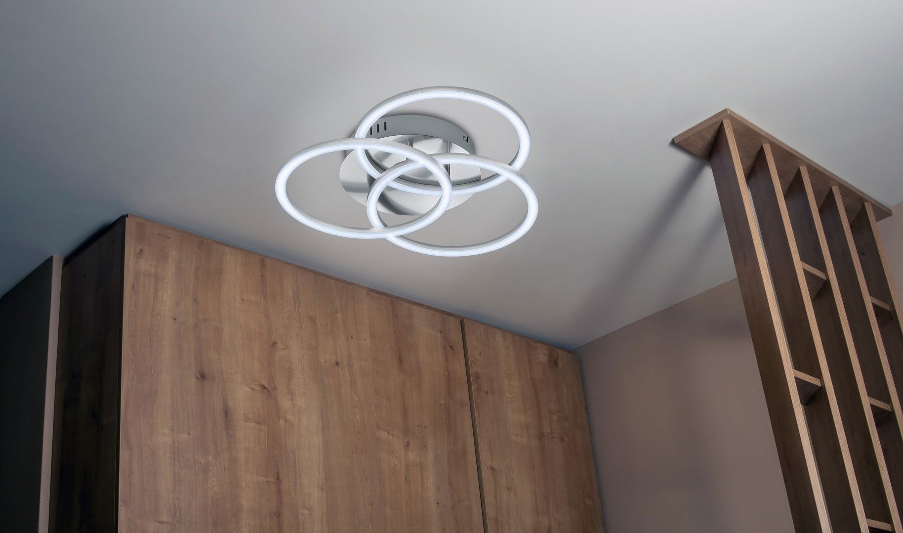 CIRCLE | Ceiling lamp | Nickel mat | Metal