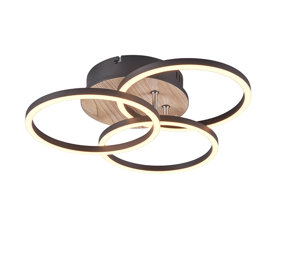 CIRCLE | Ceiling lamp | Wood imitation | MDF