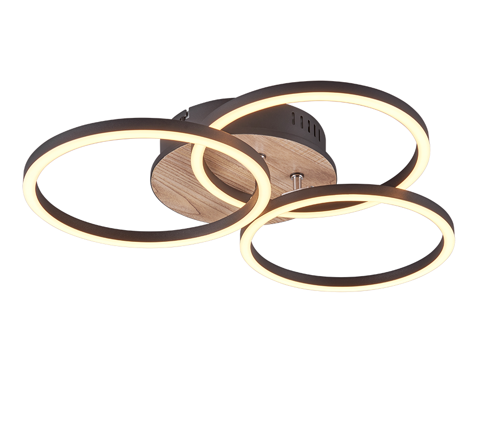 CIRCLE | Ceiling lamp | Wood imitation | MDF