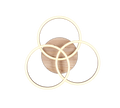 CIRCLE | Ceiling lamp | Wood imitation | MDF