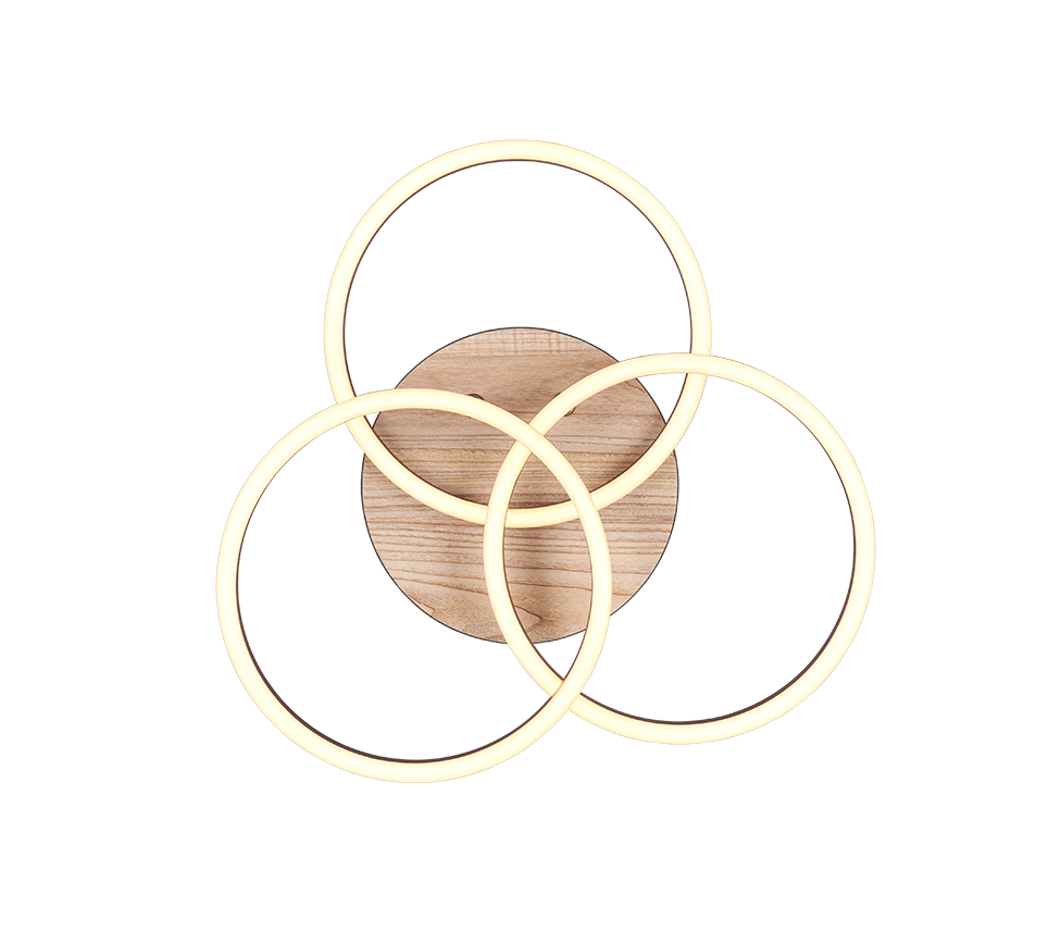 CIRCLE | Ceiling lamp | Wood imitation | MDF