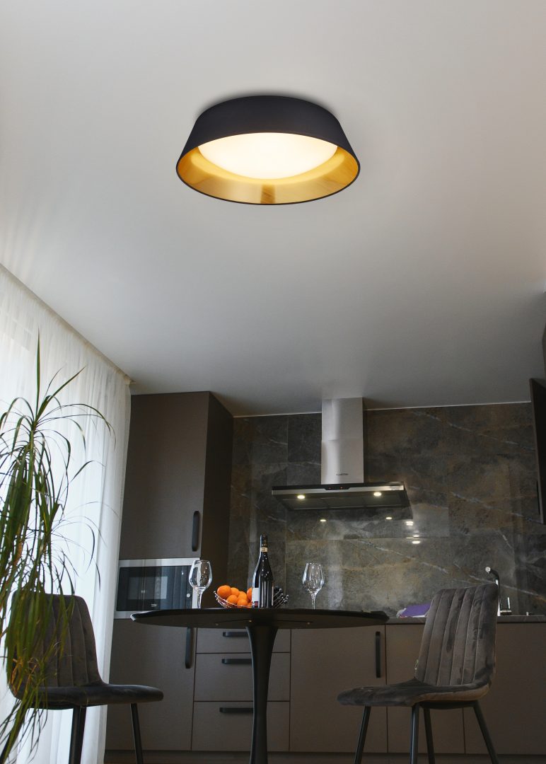 PONTS | Ceiling lamp | Black | Fabric