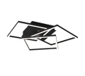 MOBILE | Ceiling lamp | Black mat | Metal