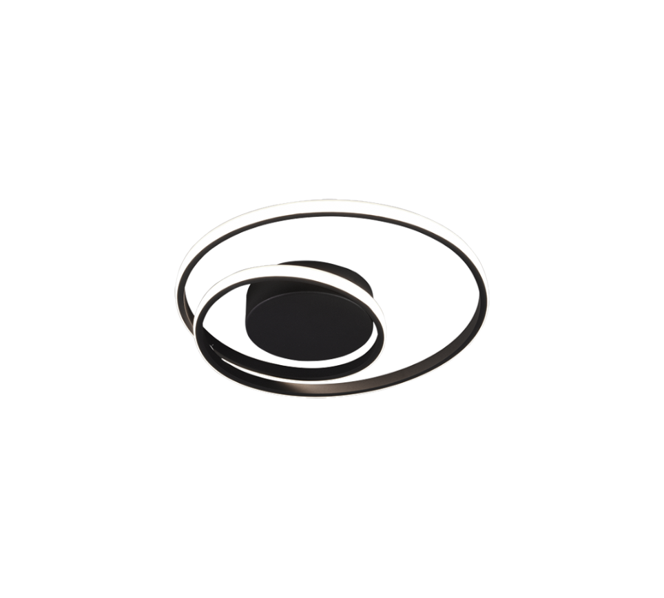 ZIBAL | Ceiling lamp | Black mat | Metal