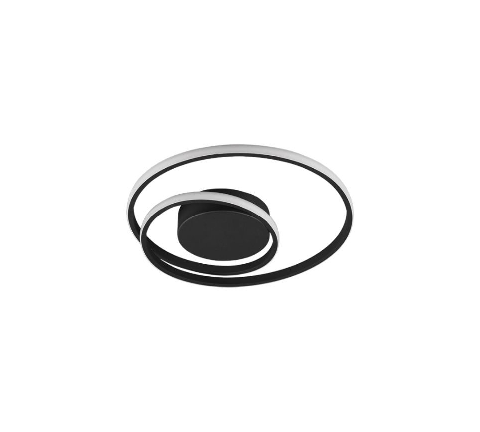 ZIBAL | Ceiling lamp | Black mat | Metal