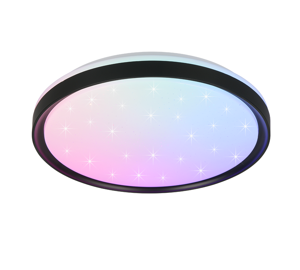 SOLIT | Ceiling lamp | Black mat | Plastic