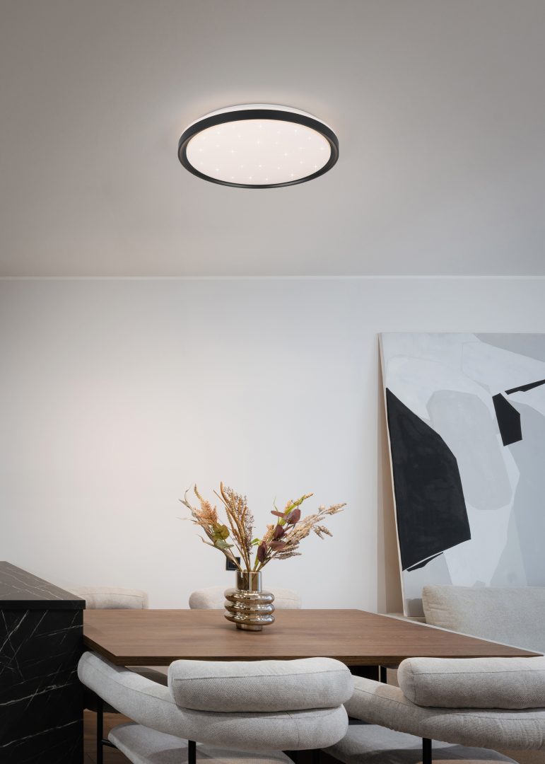 SOLIT | Ceiling lamp | Black mat | Plastic