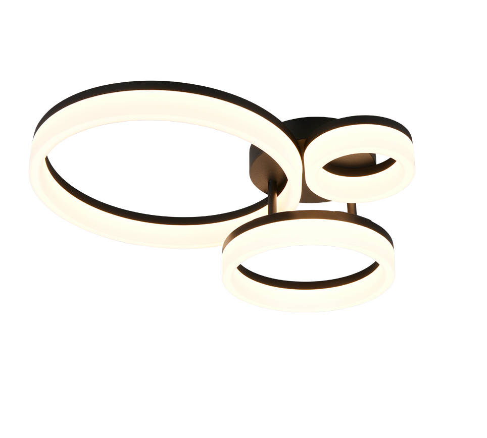 SCOPE | Ceiling lamp | Black mat | Plastic