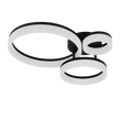 SCOPE | Ceiling lamp | Black mat | Plastic