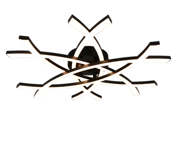 POLLOCK | Ceiling lamp | Black mat | Plastic