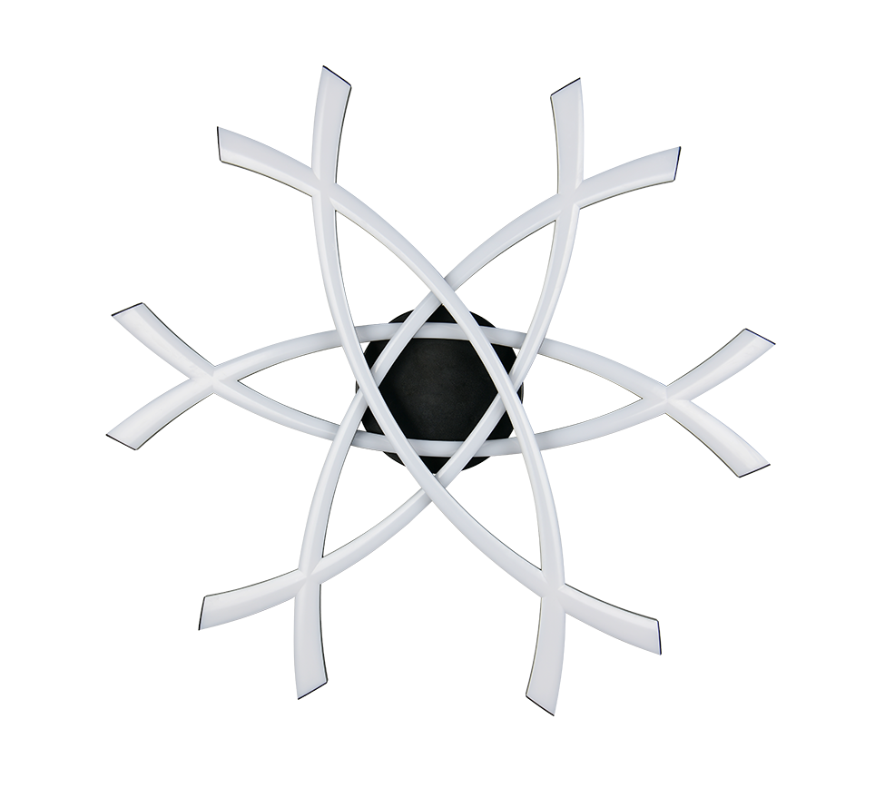 POLLOCK | Ceiling lamp | Black mat | Plastic