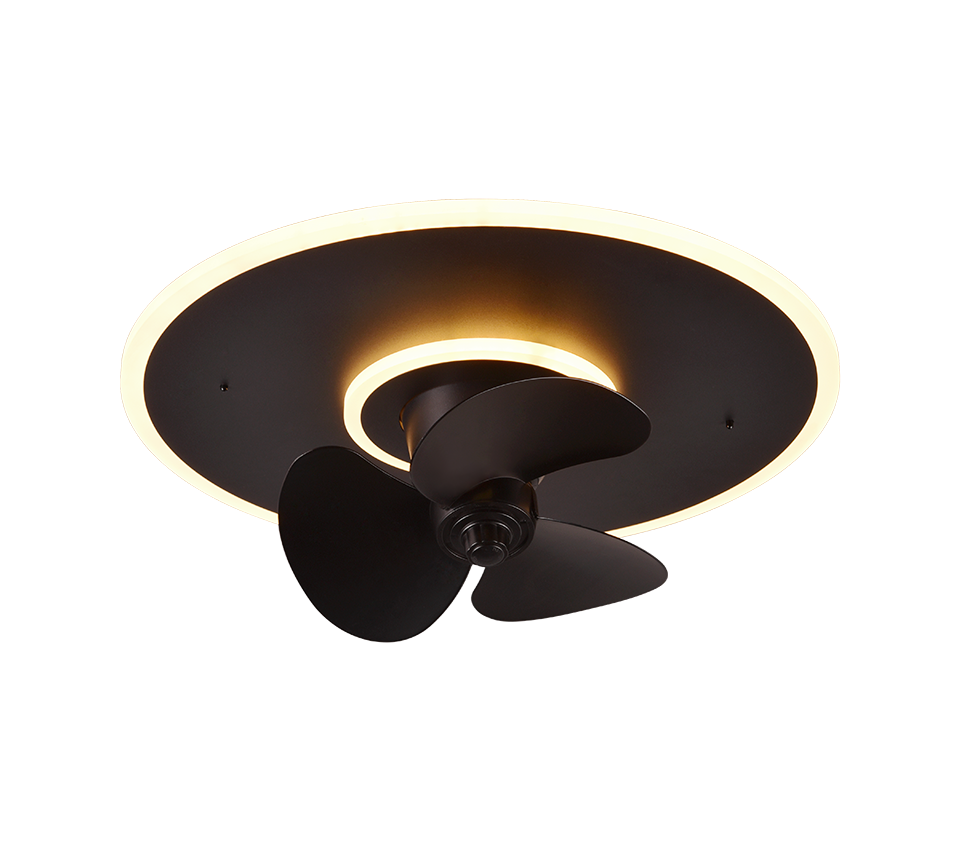 NYBRO | Ventilator | Black mat | Metal