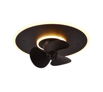 NYBRO | Ventilator | Black mat | Metal