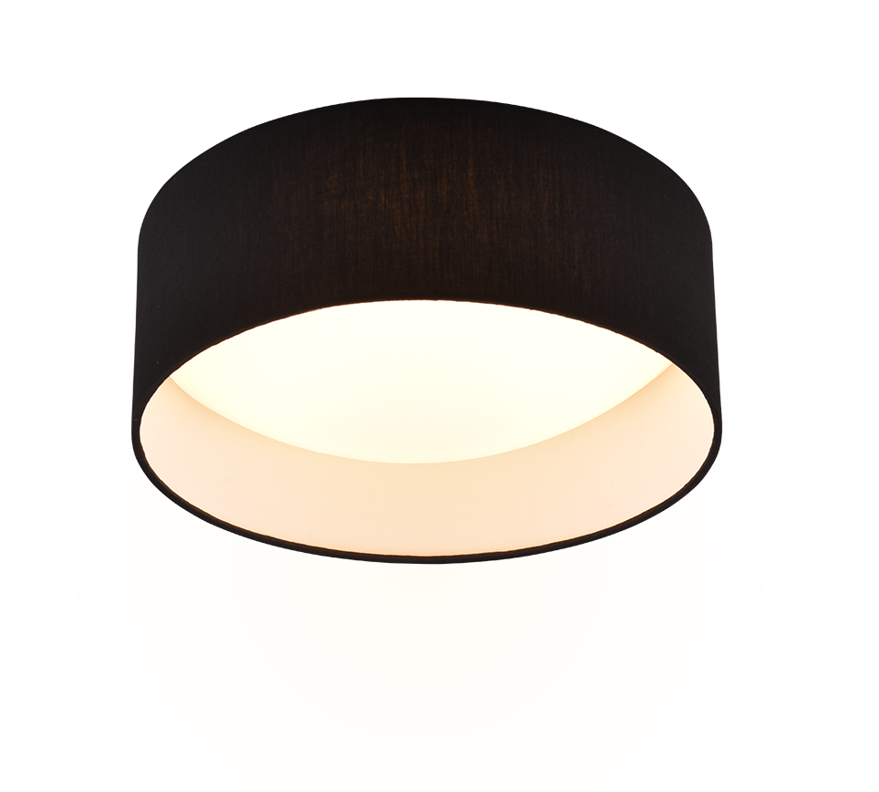 LOCARNO | Ceiling lamp | Black | Fabric