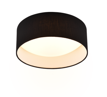 LOCARNO | Ceiling lamp | Black | Fabric