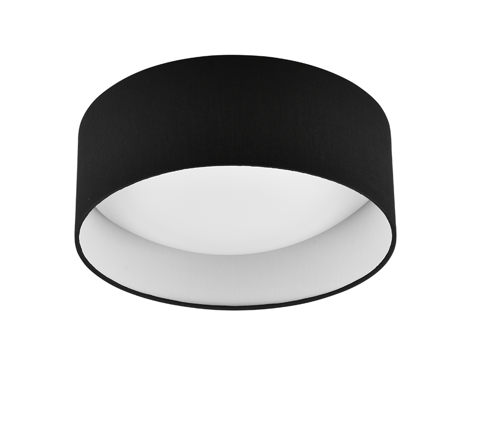 LOCARNO | Ceiling lamp | Black | Fabric