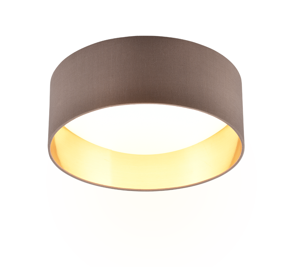 LOCARNO | Ceiling lamp | Taupe | Fabric