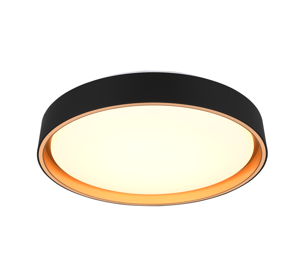 FELIS | Ceiling lamp | Schwarz-Gold | Plastic