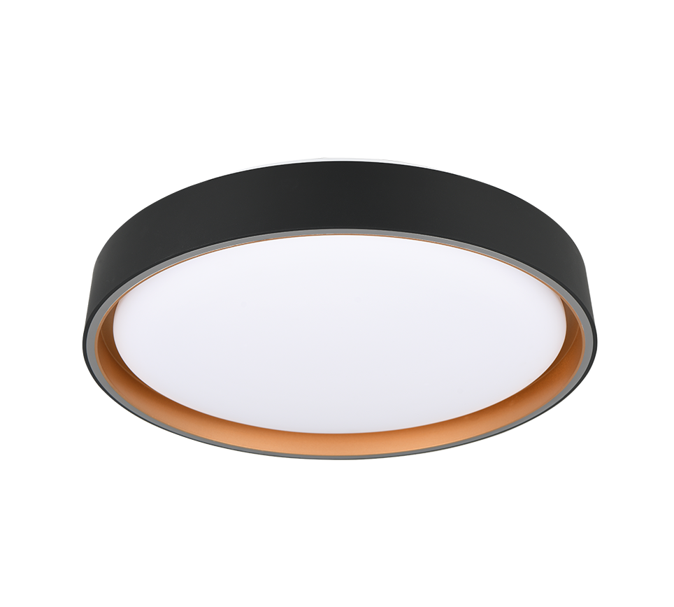 FELIS | Ceiling lamp | Schwarz-Gold | Plastic