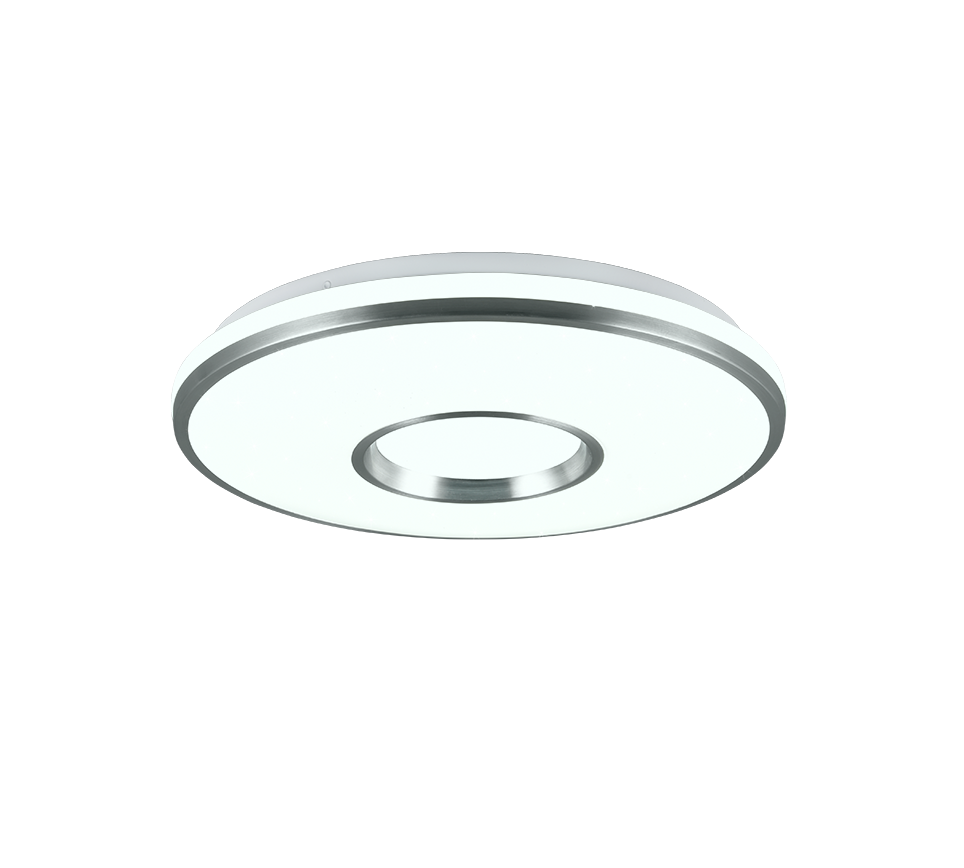 REALTA | Ceiling lamp | Brushed aluminium | Plastic