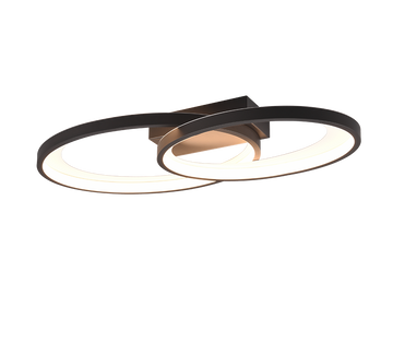 MALAGA | Ceiling lamp | Schwarz-weiß | Metal