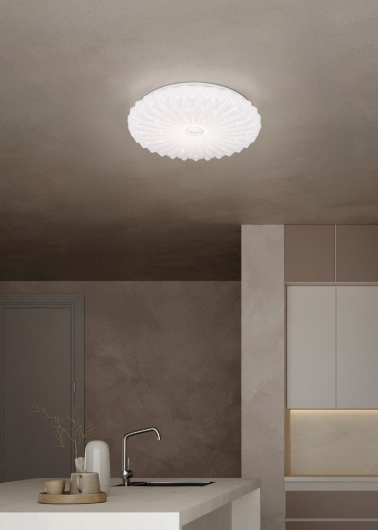 ATARIS | Ceiling lamp | White | Plastic