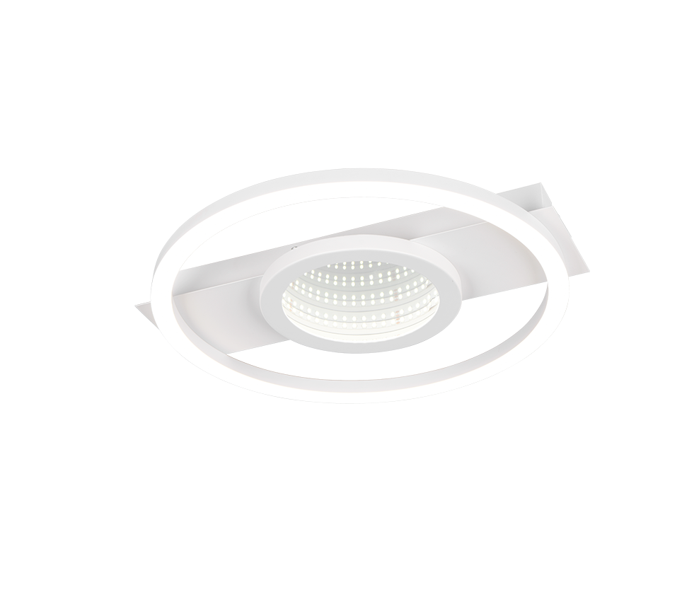 WHEELER | Ceiling lamp | White mat | Metal
