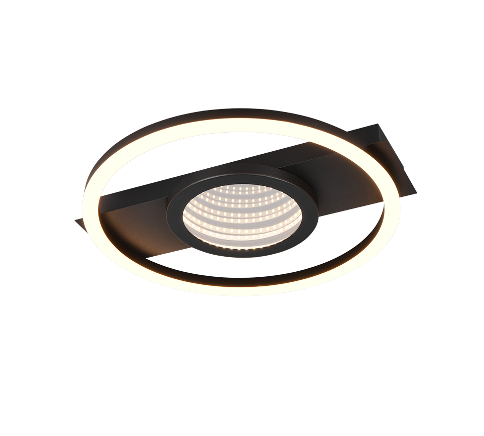 WHEELER | Ceiling lamp | Black mat | Metal
