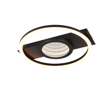 WHEELER | Ceiling lamp | Black mat | Metal