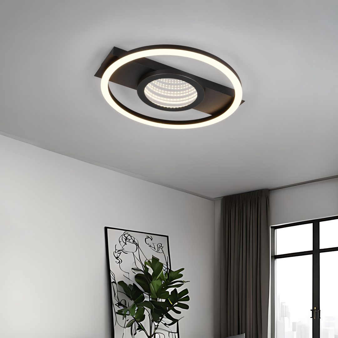 WHEELER | Ceiling lamp | Black mat | Metal