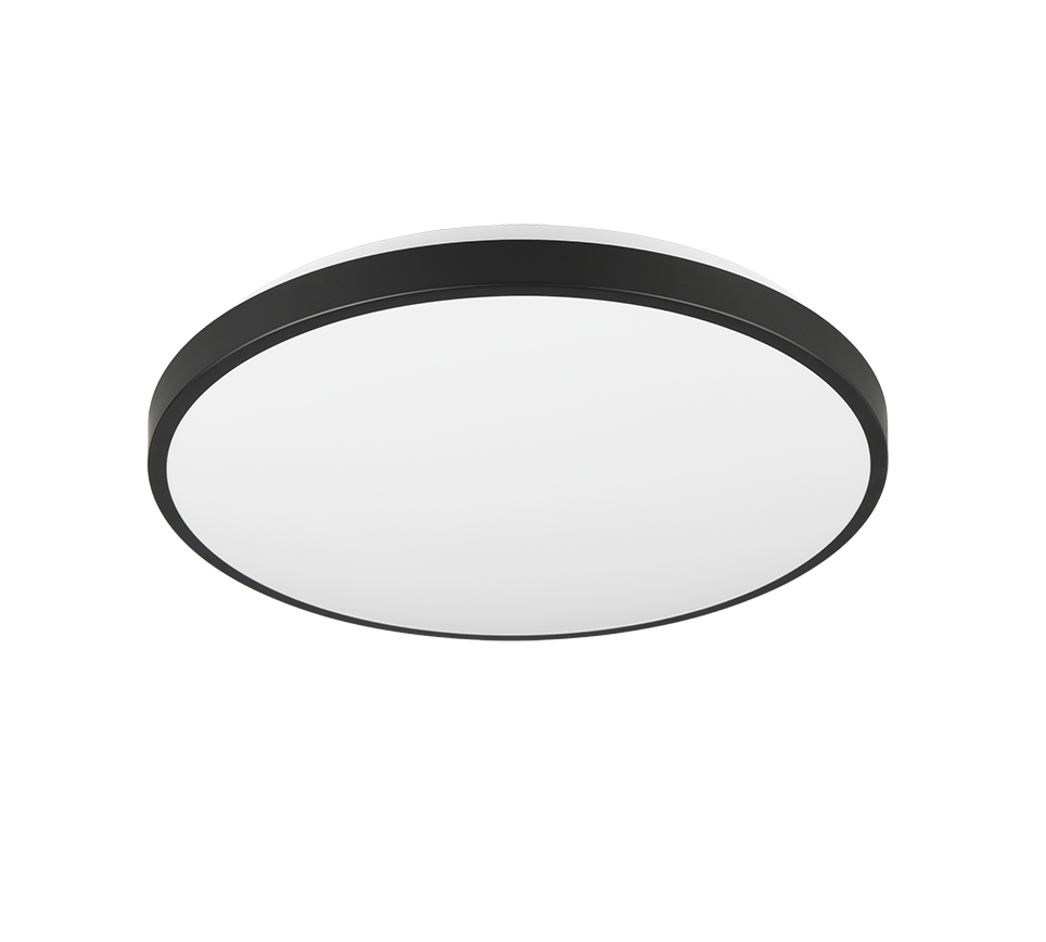 LOODY | Ceiling lamp | Black | Plastic