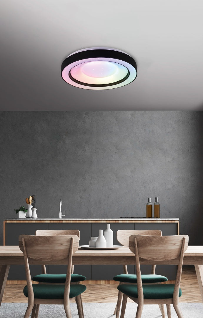 ARCO | Ceiling lamp | Black mat | Plastic