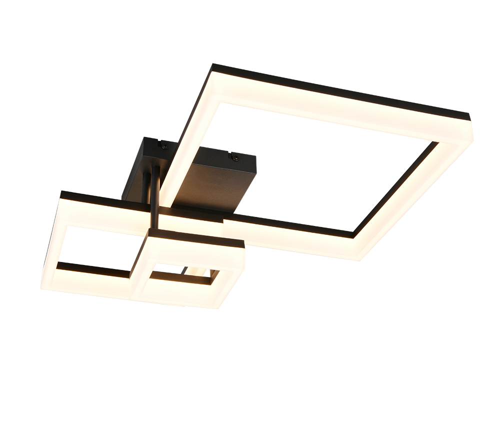CAMINO | Ceiling lamp | Black mat | Plastic