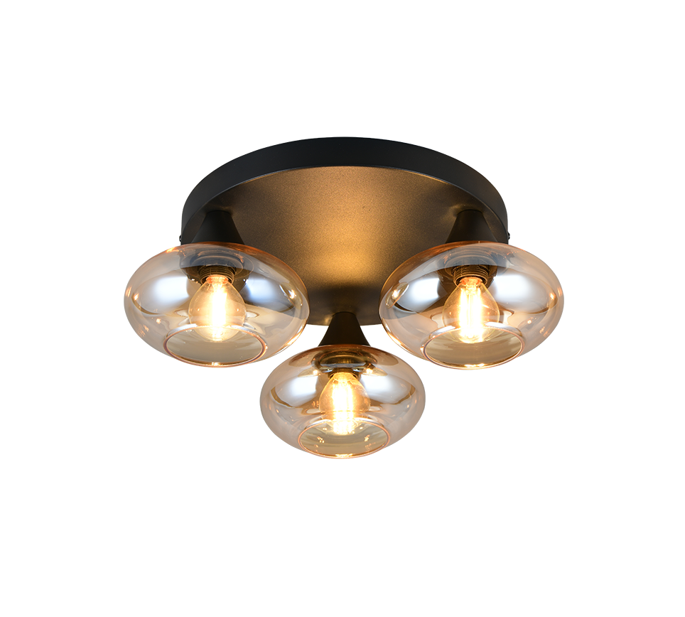 DIVINA | Ceiling lamp | Amber | Glass