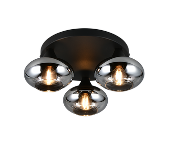 DIVINA | Ceiling lamp | Smoke | Glass